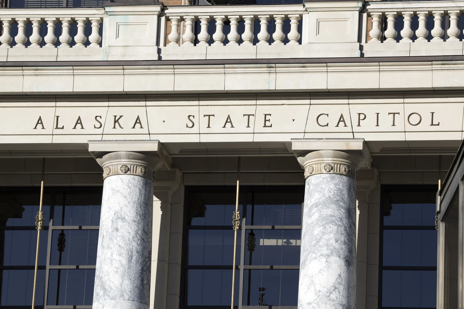 Alaska state capitol building exterior