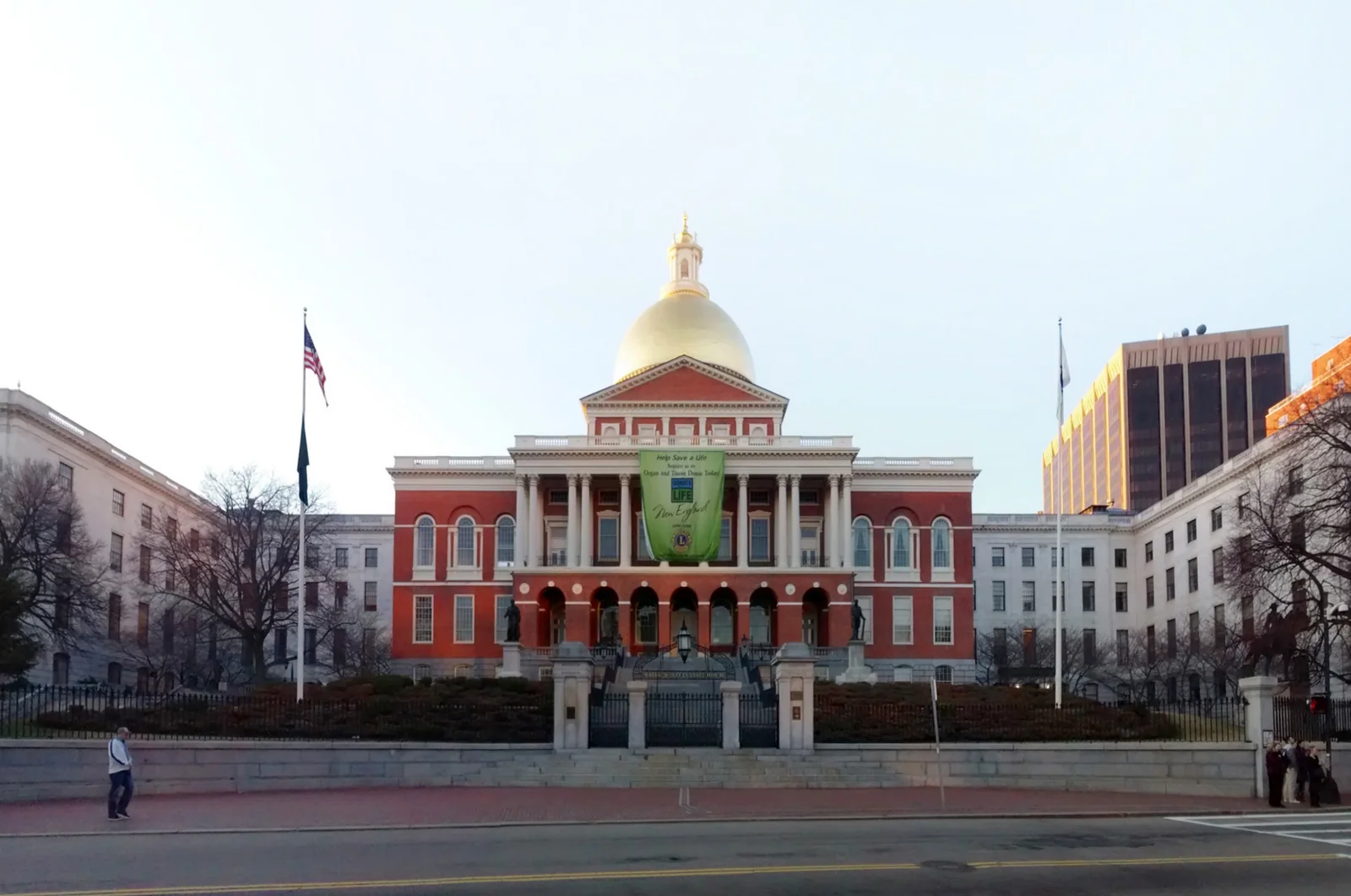 Massachusetts state capitol building exterior