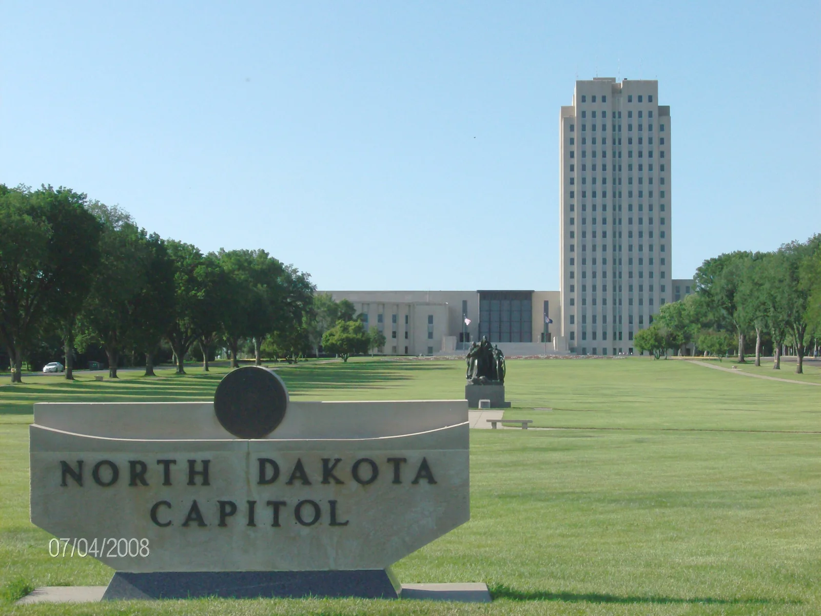North Dakota state capitol building exterior