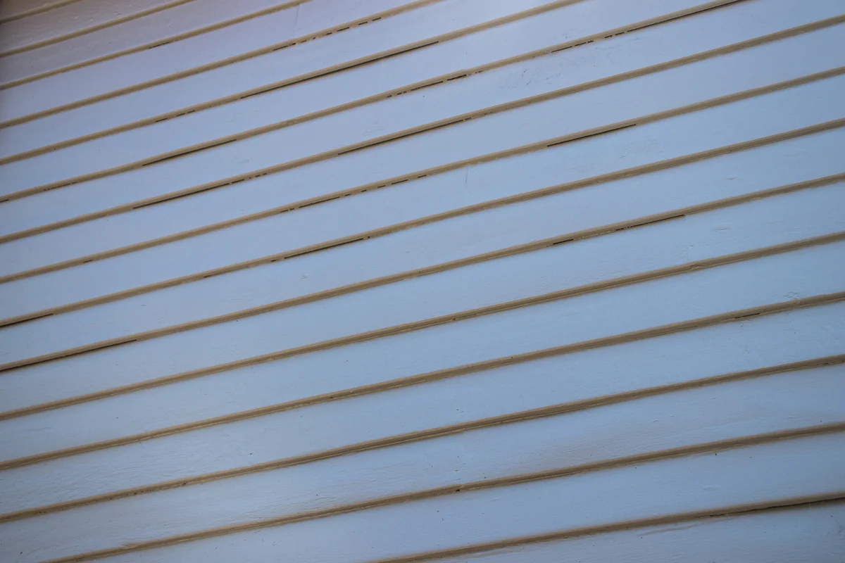 Vinyl siding panel detail with overlap
